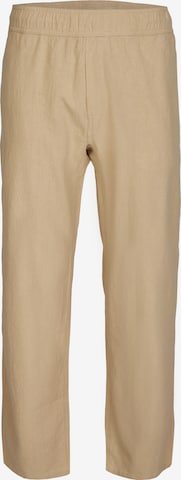 Cleptomanicx Regular Pants 'Steezy Linen' in Beige: front