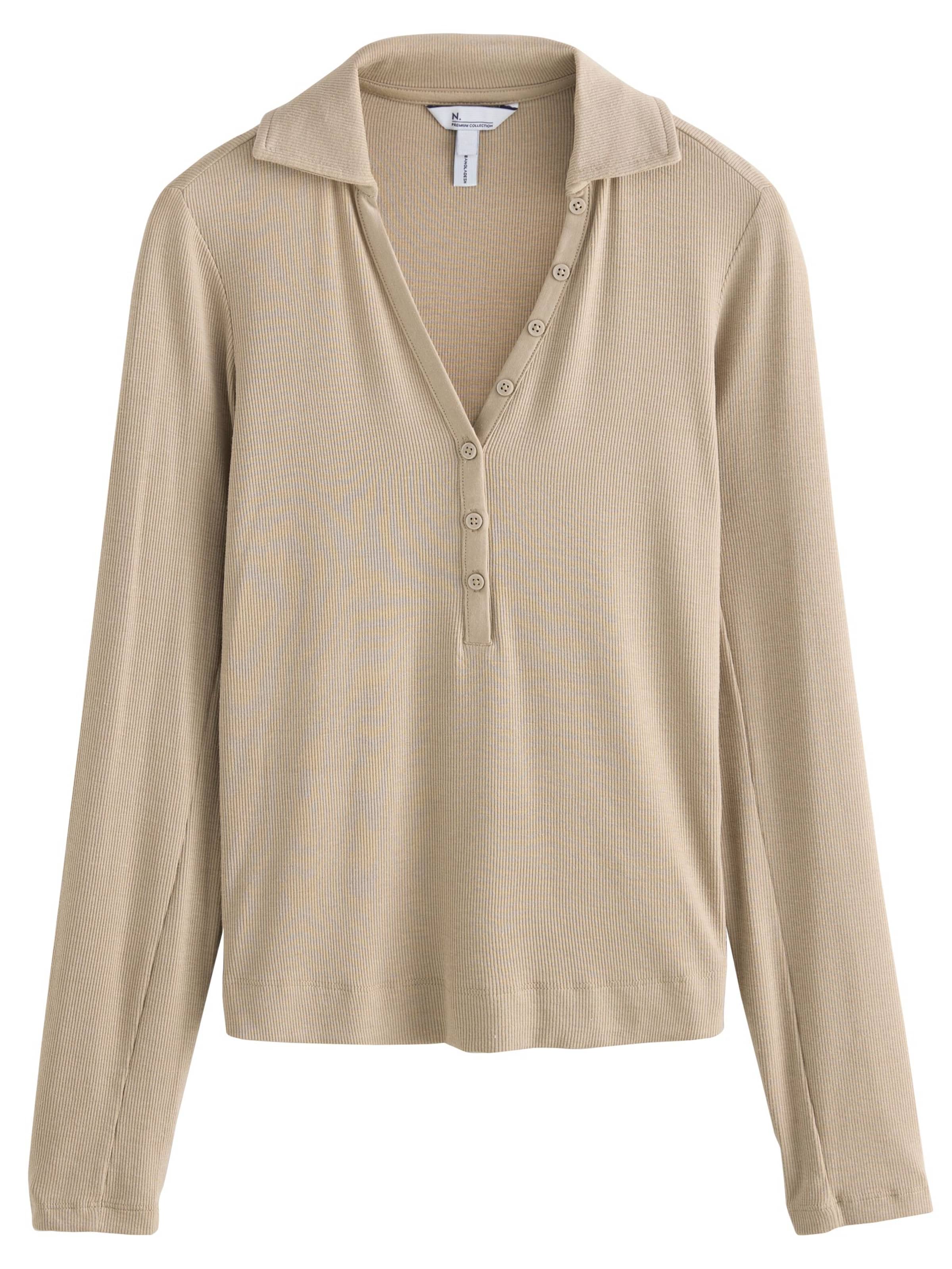 Next T-shirt i beige: framsida