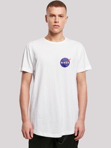 F4NT4STIC Shirt 'NASA Classic Insignia Chest Logo' in White: front