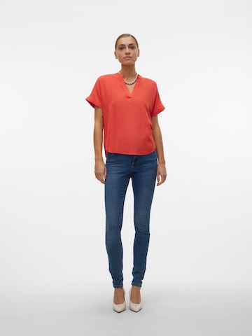 VERO MODA Bluse 'BEAUTY' in Rot