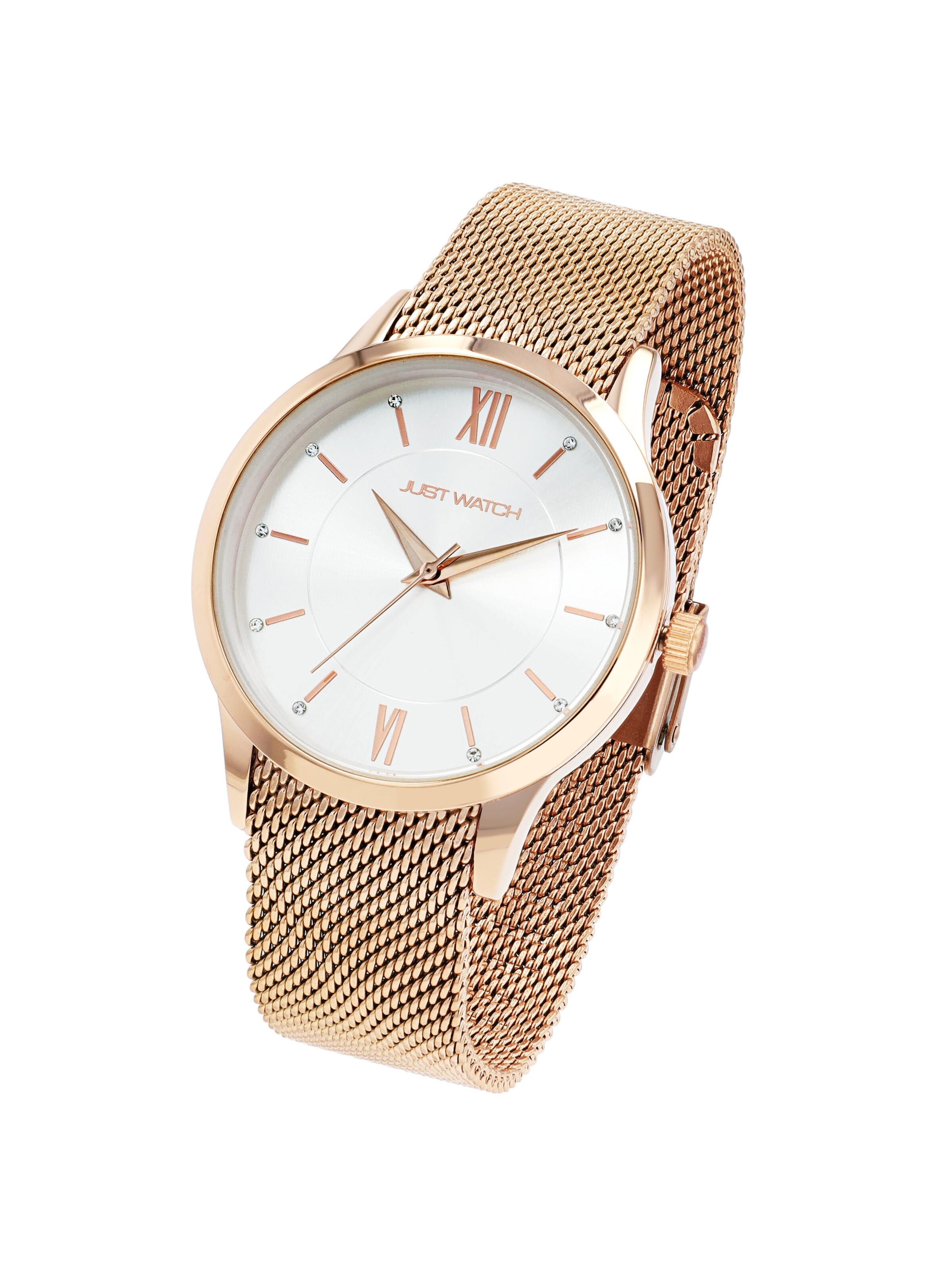 Just Watch Analog Watch 'Nadine, 3 ATM' in Gold: front