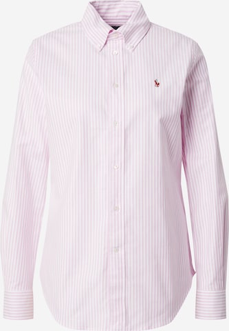 Camicia da donna di Polo Ralph Lauren in rosa: frontale