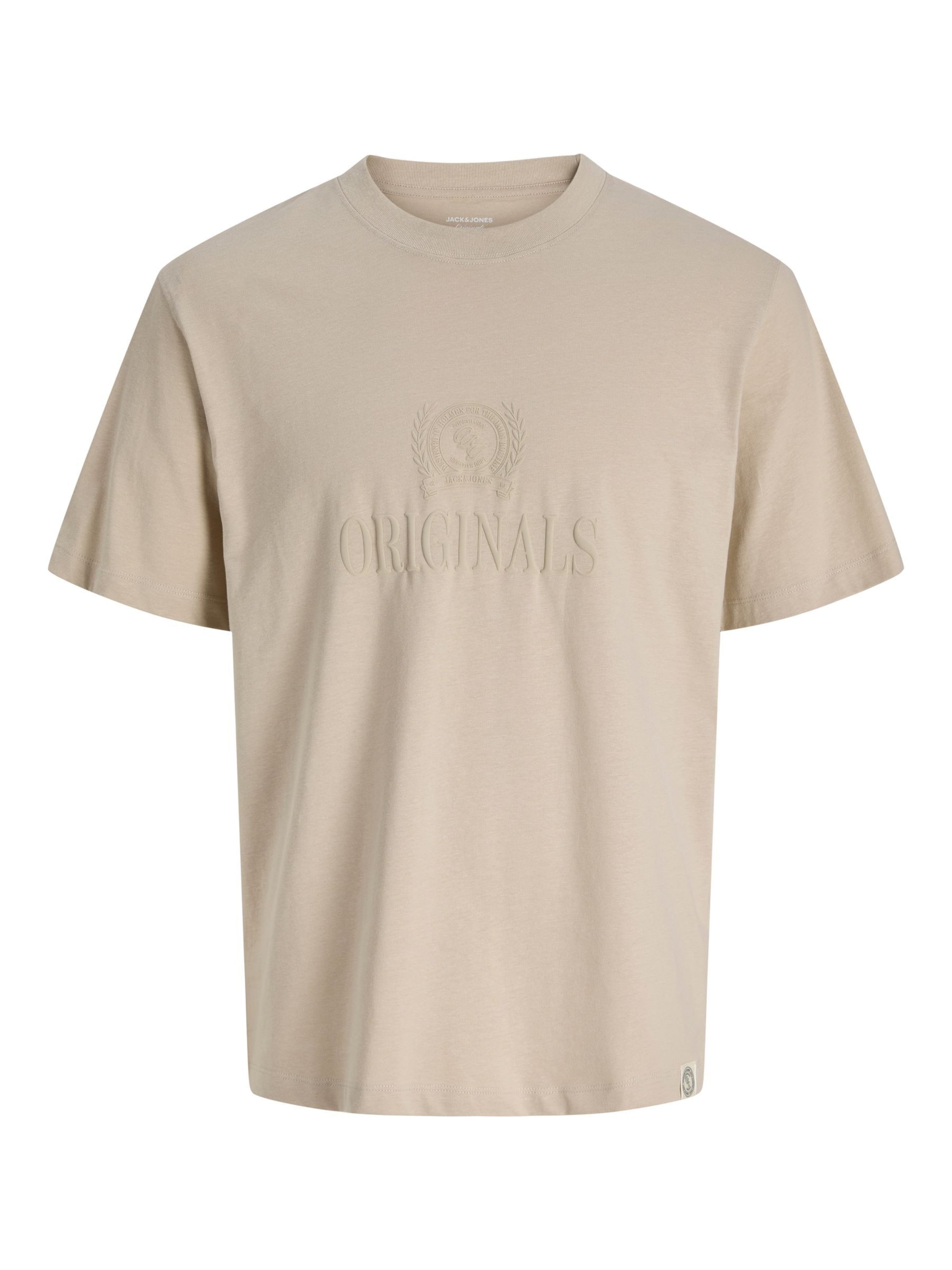 JACK & JONES Bluser & t-shirts 'JORFREDERIKSBERG' i L i taupe, Produktvisning