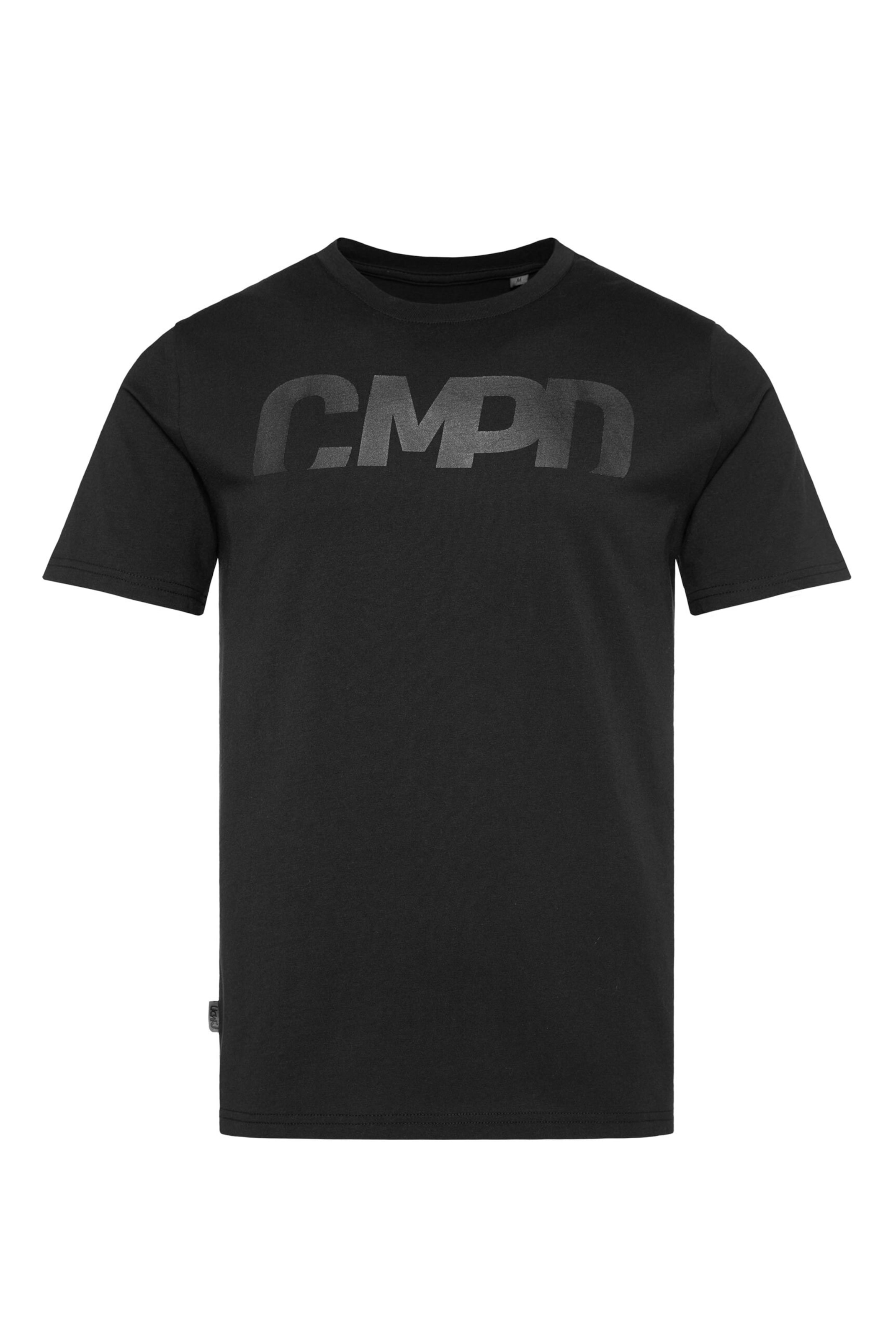 CMPD T-Shirt in Schwarz: Vorderseite