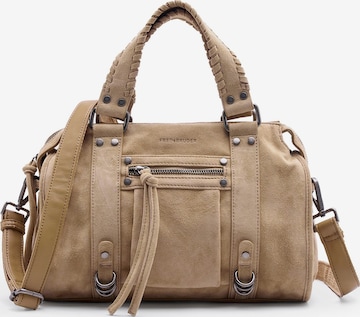 FREDsBRUDER Schultertasche 'Whipstitch Soul' in Beige: Vorderseite