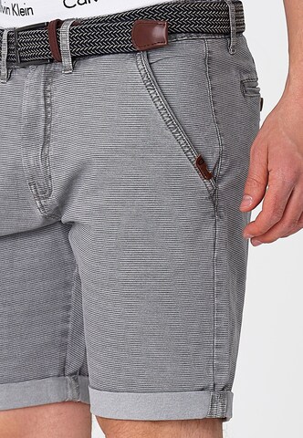 INDICODE JEANS Regular Shorts 'Caedmon' in Grau