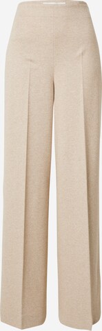 DRYKORN - Pierna ancha Pantalón de pinzas 'BEFORE' en beige: frente