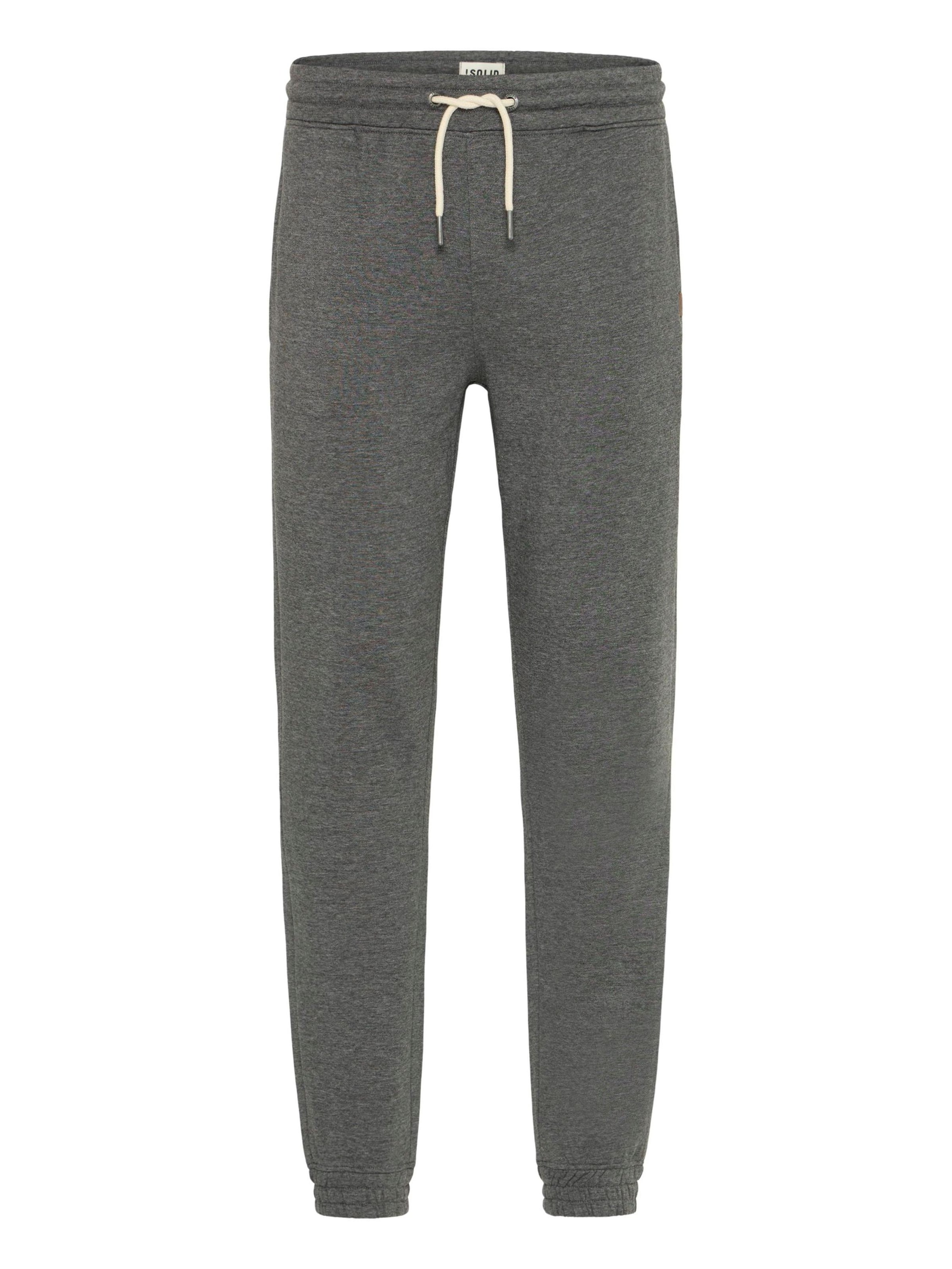 !Solid Tapered Broek 'SIMAS' in Grijs: voorkant