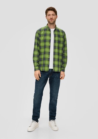 s.Oliver Regular fit Button Up Shirt in Green