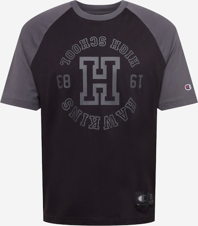 Champion Authentic Athletic Apparel T-Shirt en gris foncé / noir, Vue avec produit