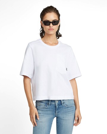 G-STAR Topshirt 'Pocket' in Weiß: Vorderseite