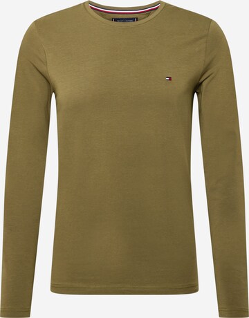 T-Shirt TOMMY HILFIGER en vert : devant