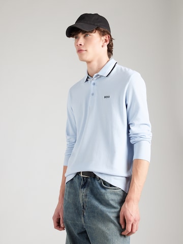 BOSS Shirt 'Plisy' in Blue: front
