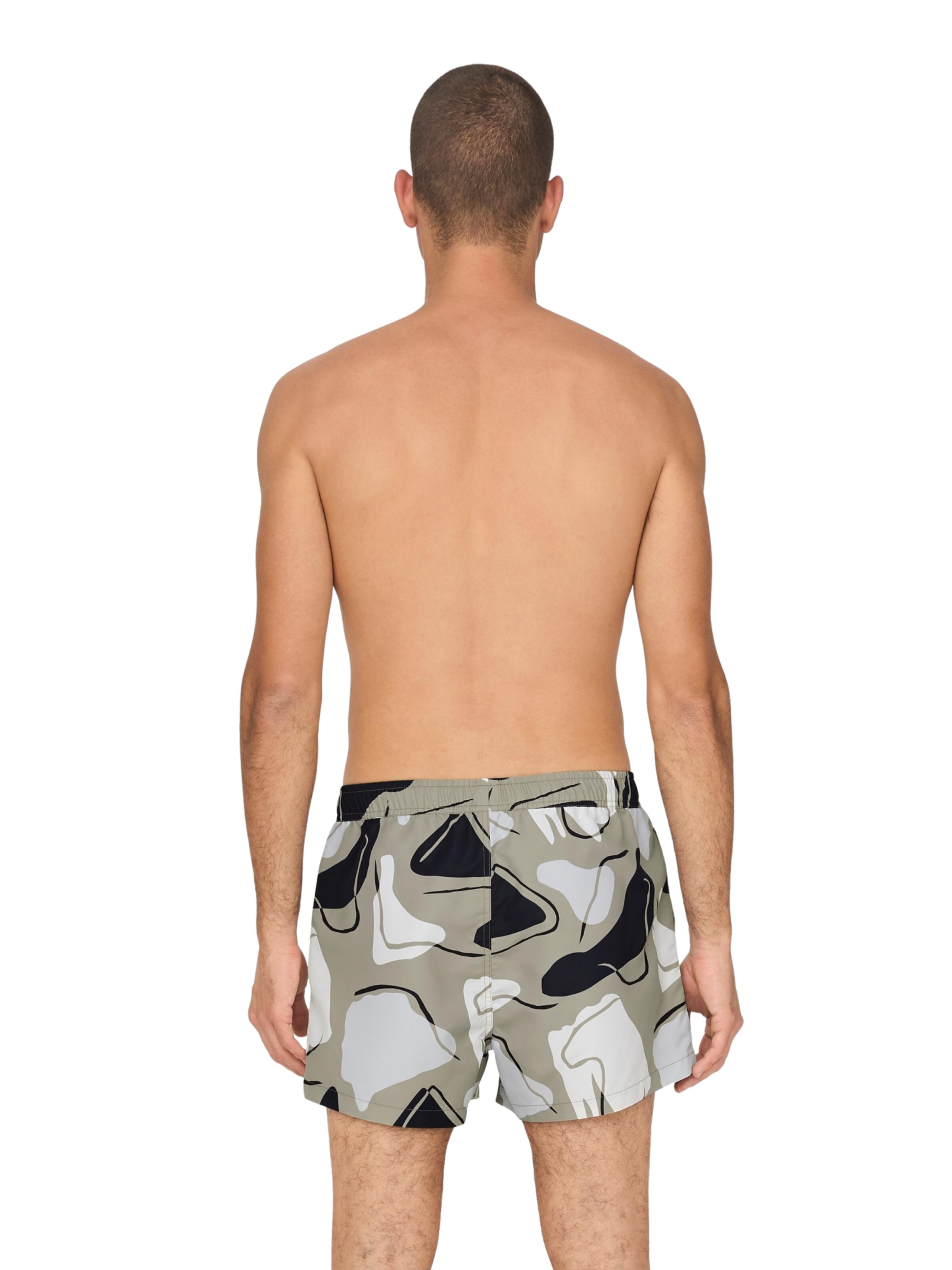 Only & Sons Zwemshorts 'Todd' in Grijs
