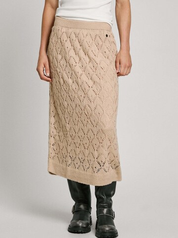 Gonna 'HAILEY' di Pepe Jeans in beige: frontale
