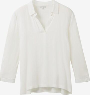 TOM TAILOR - Blusa em branco: frente