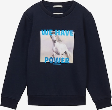 TOM TAILOR Sweatshirt in Blue: front