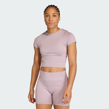 T-shirt fonctionnel 'Essentials' ADIDAS PERFORMANCE en violet : devant