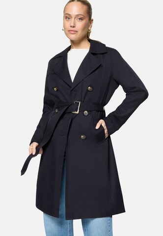 zero Between-seasons coat in Blue: front