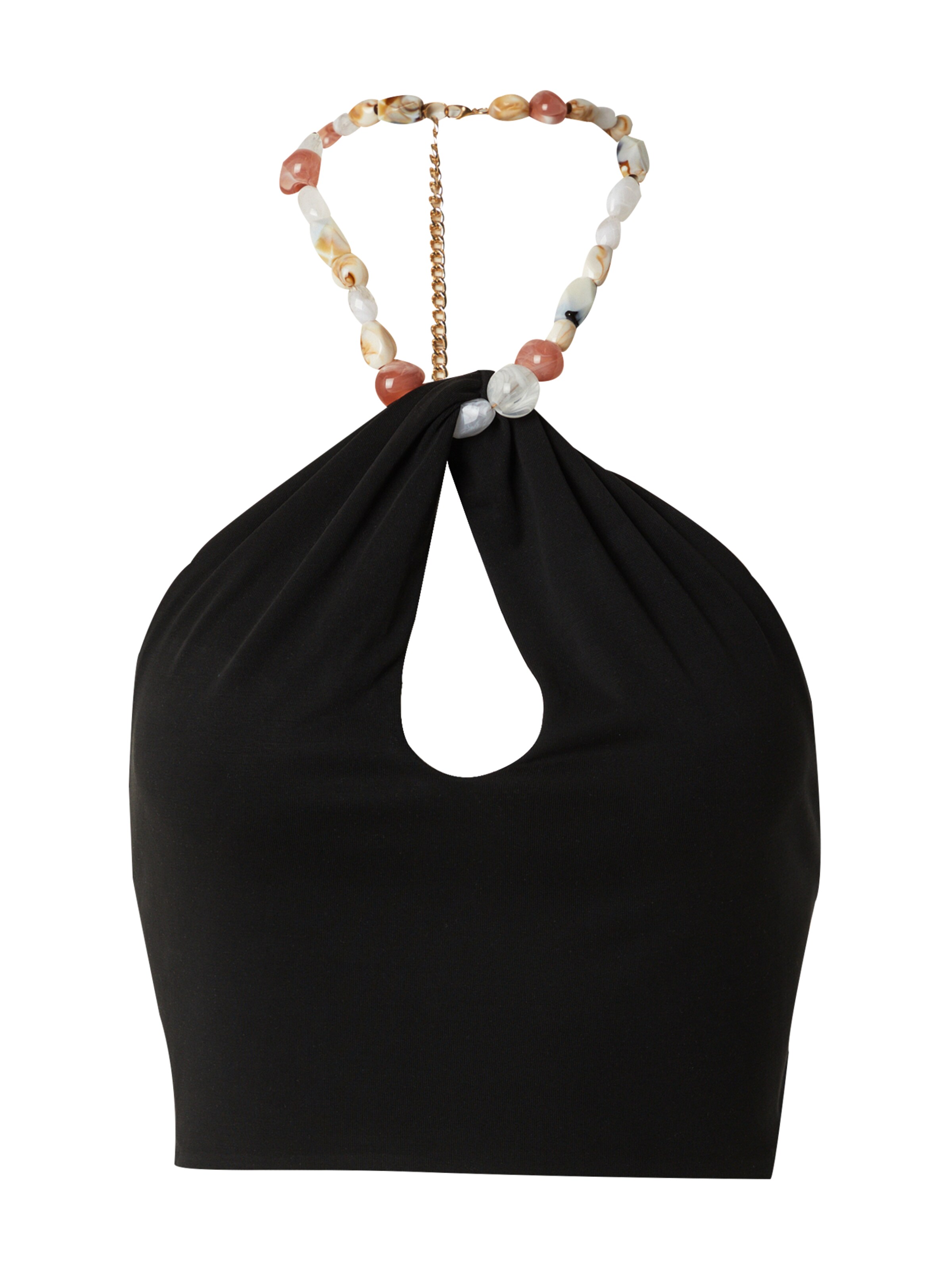 MYLAVIE by Sarah Harrison Topp i beige / guld / svart / pärlvit, Produktvy