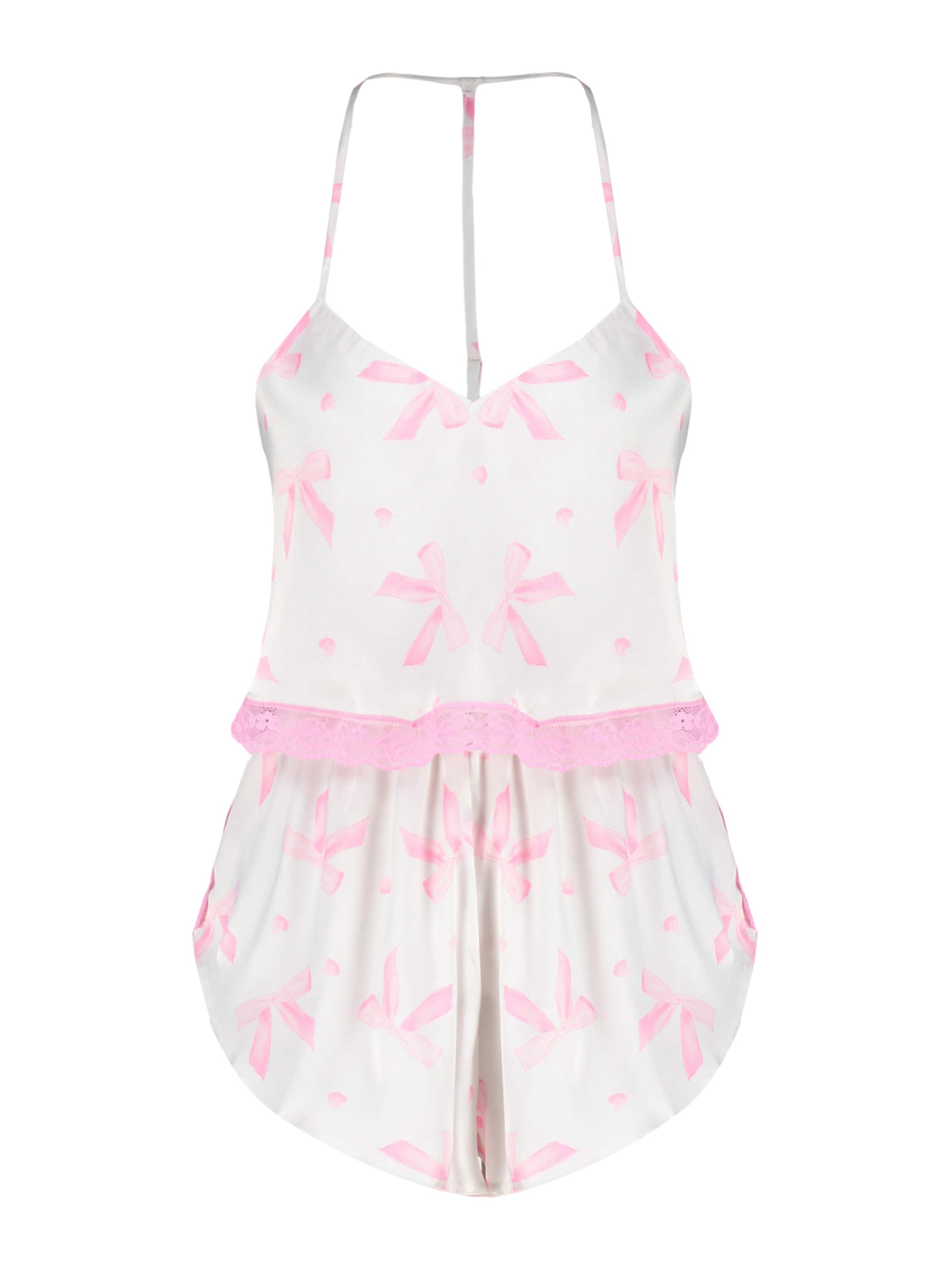 Trendyol Pyžamo – pink: přední strana