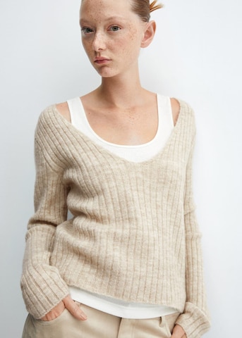 Pull-over 'Bateman' MANGO en beige