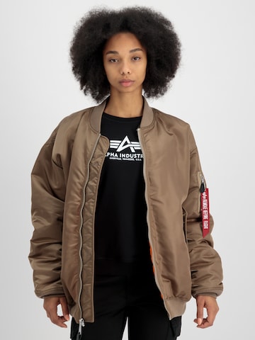 Veste mi-saison 'Ma-1' ALPHA INDUSTRIES en marron : devant