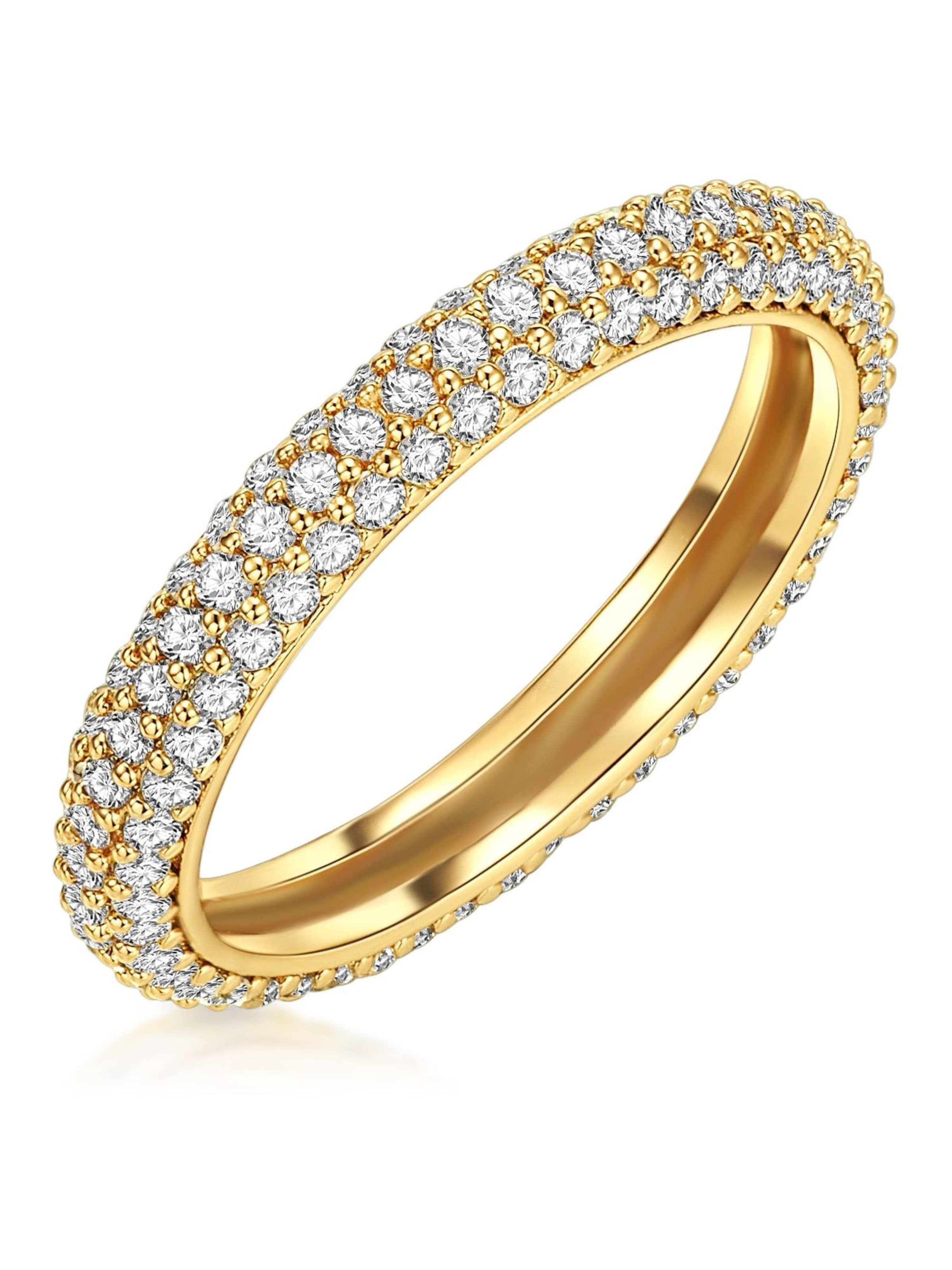 Lulu & Jane Ring in Goud: voorkant