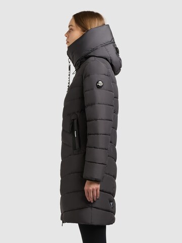 khujo Wintermantel in Schwarz