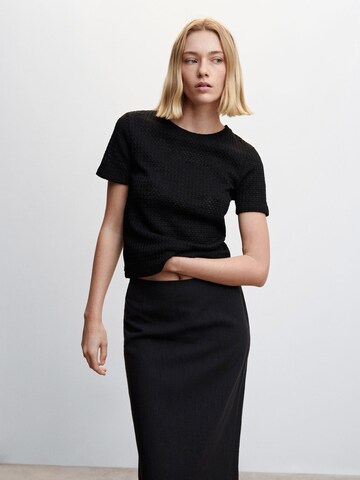 Pull-over 'NACAR' MANGO en noir : devant