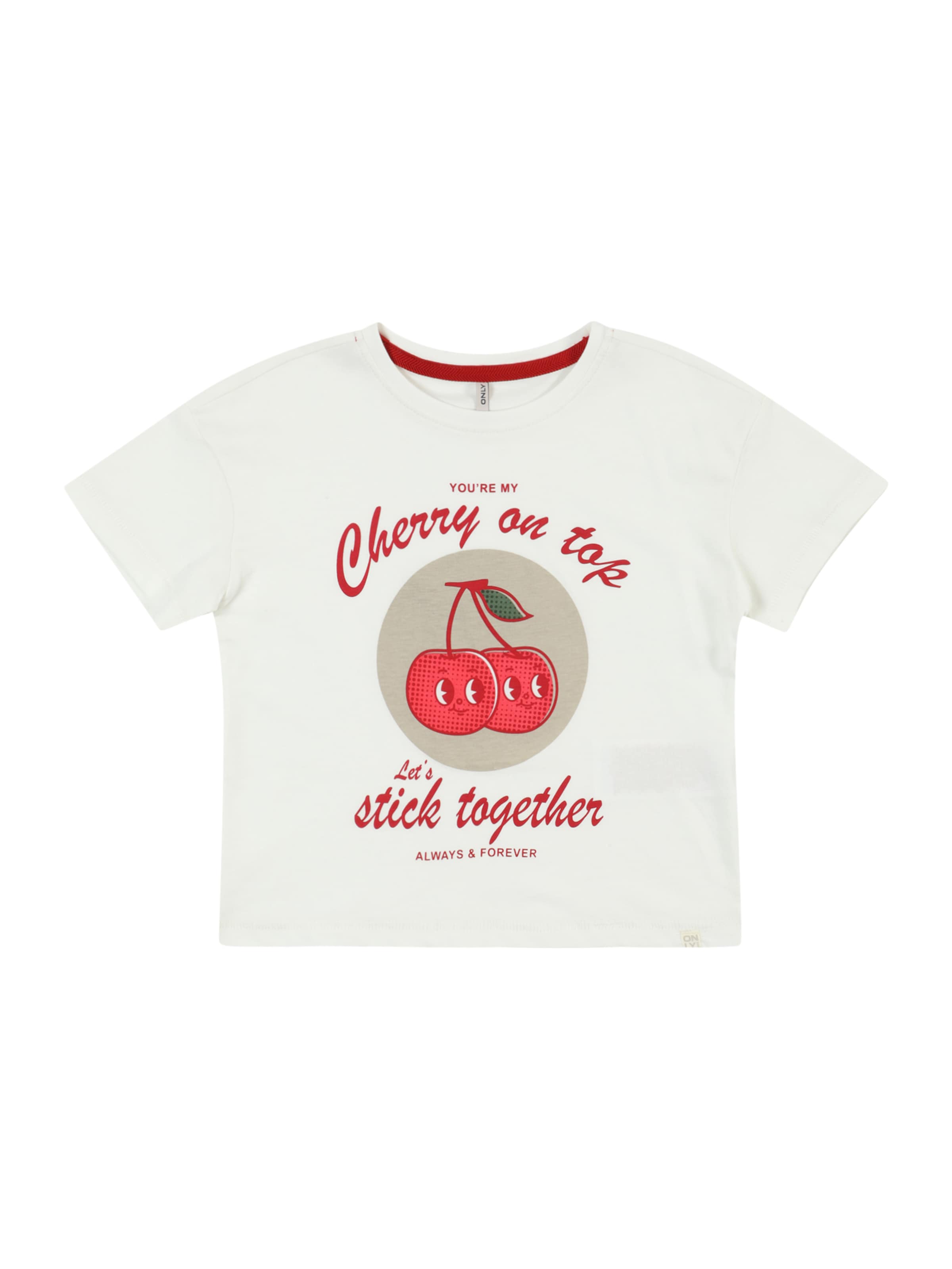 Only Mini Футболка 'KMGCharlotte' в Белый: спереди