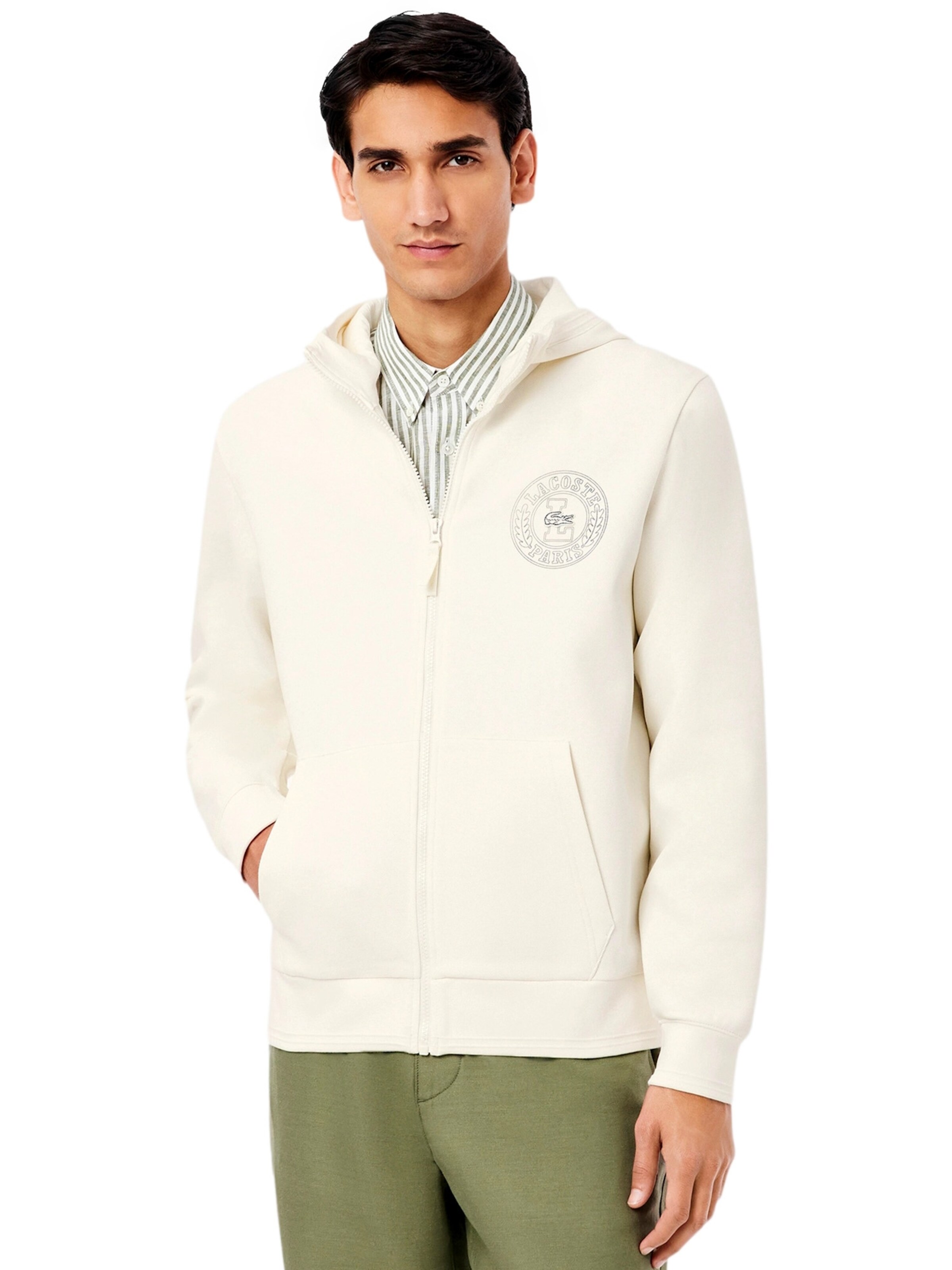 LACOSTE Sweatvest in Wit