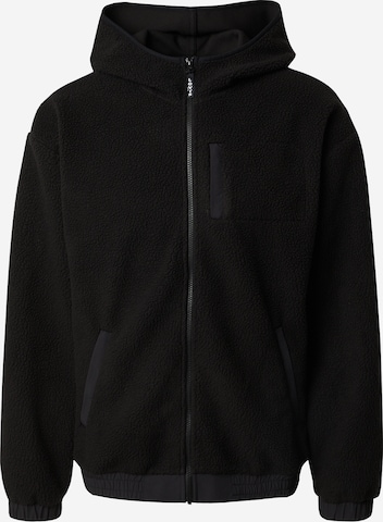 Veste de survêtement 'Pop Hooded Sherpa' LEVI'S ® en noir : devant