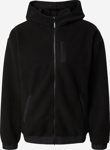 LEVI'S ® Sweatjacke 'Pop Hooded Sherpa' in Schwarz: predná strana