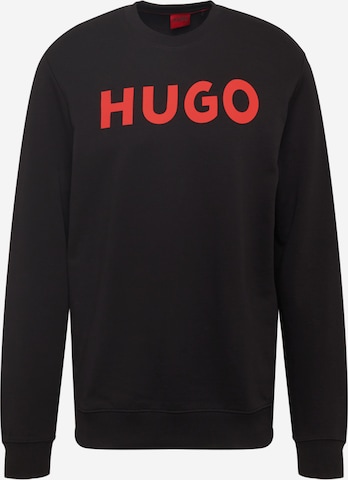 HUGO Red Sweatshirt 'Dem' in Black: front