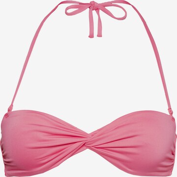 Calvin Klein Swimwear Bandeau Bikinitop in Pink: predná strana