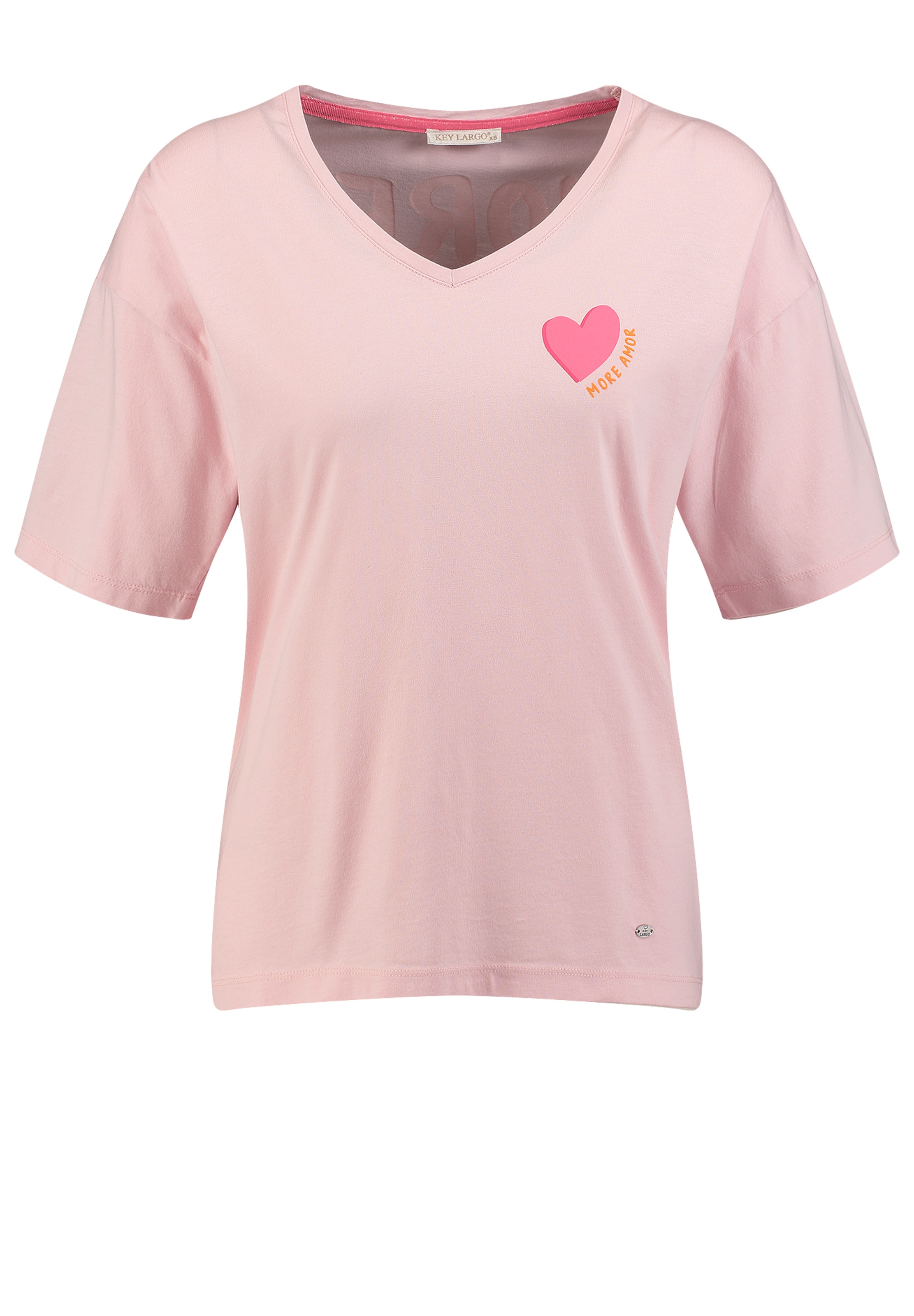 Key Largo Tričko 'Amor' – pink: přední strana