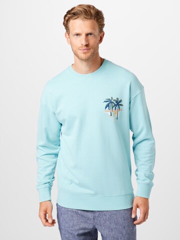 Felpa 'TROPICANA' di JACK & JONES in blu: frontale