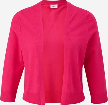 s.Oliver BLACK LABEL Gebreid vest in Roze: voorkant