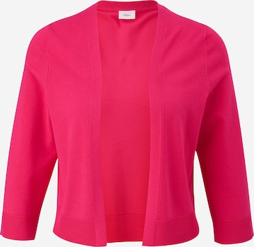 s.Oliver BLACK LABEL Knit Cardigan in Pink: front