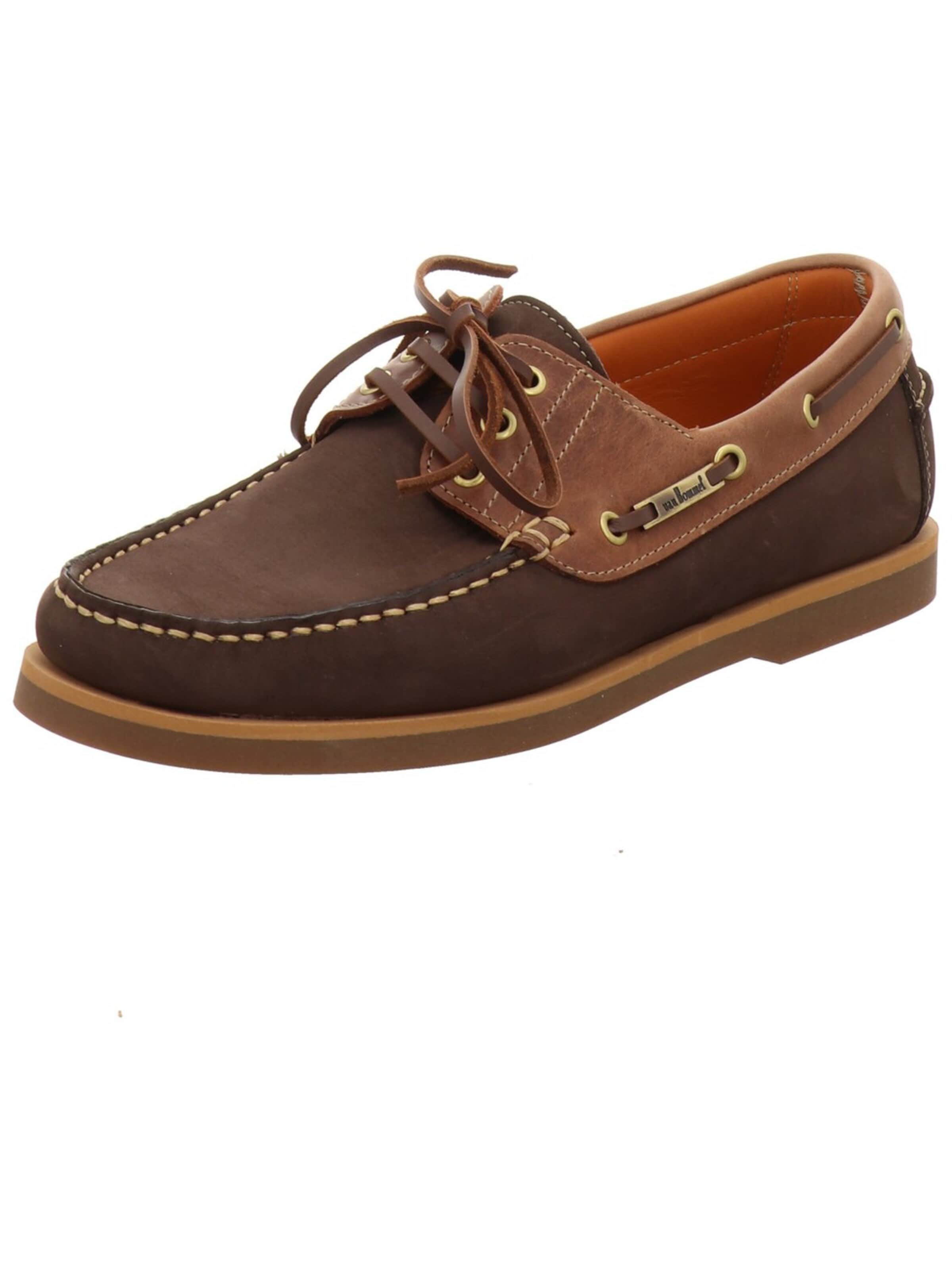 Floris van Bommel Moccasin 'Schnürschuh Herren SBM 30164 Echtleder in dunkelblau' in Brown: front