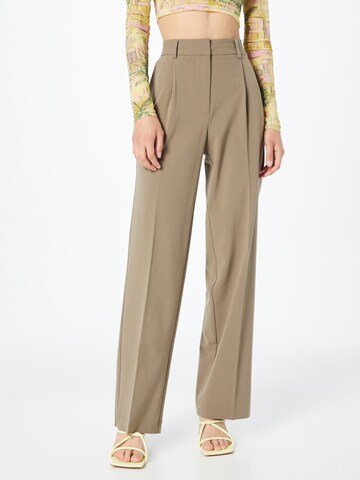 Loosefit Pantalon à plis 'Vilja' Soft Rebels en beige : devant