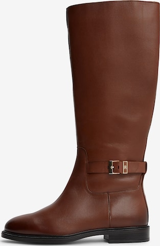Bottes TOMMY HILFIGER en marron : devant