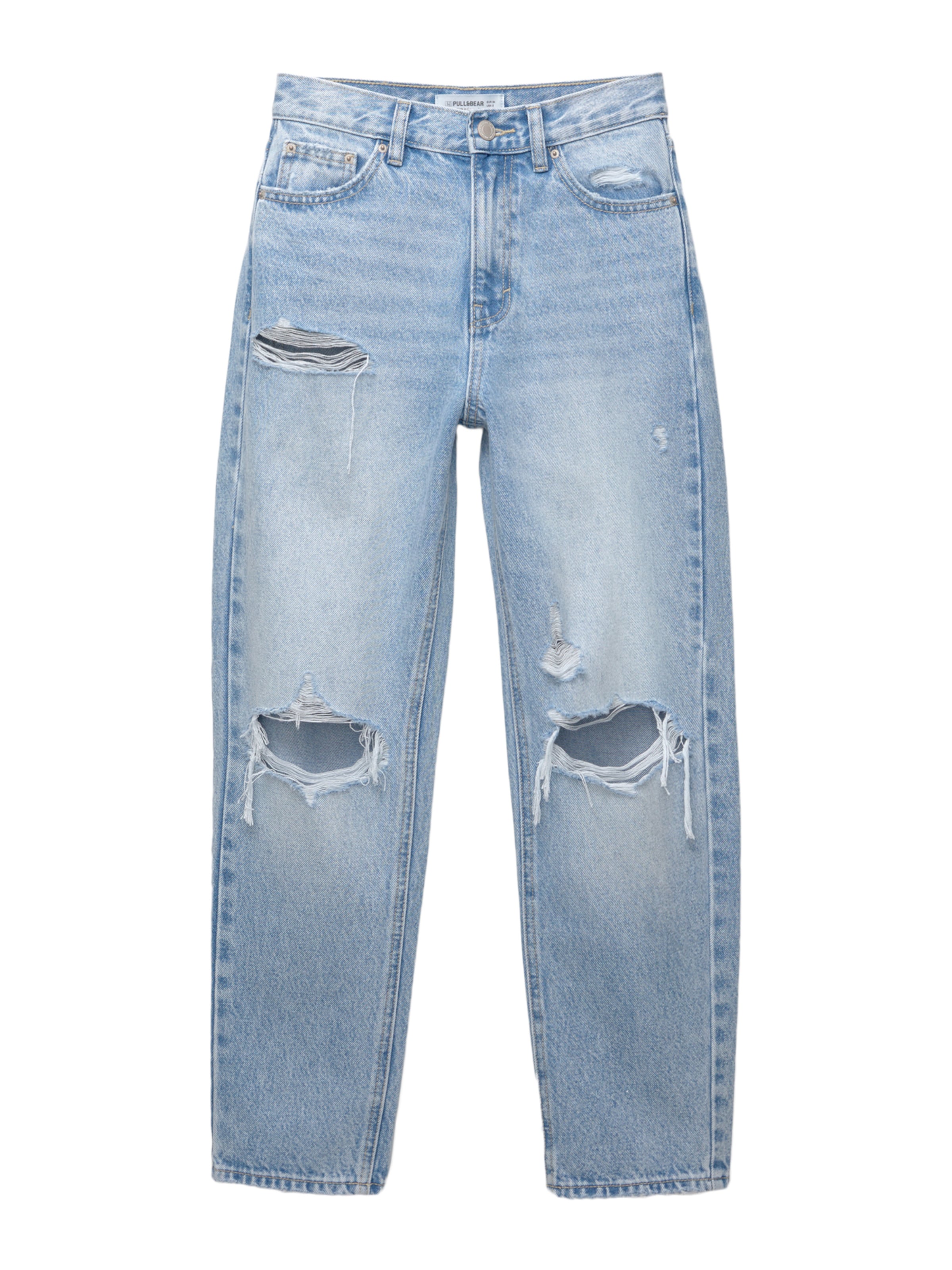 Pull&Bear Regular Jeans in Blau: Vorderseite