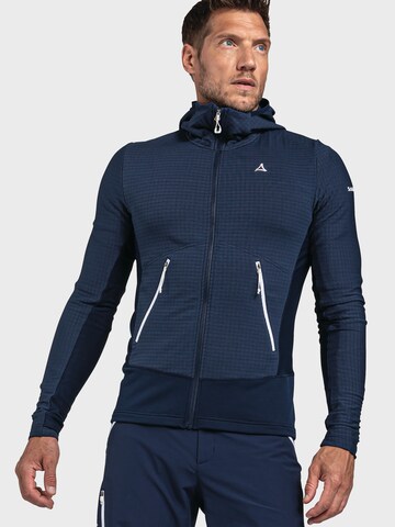 Veste en polaire fonctionnelle 'Monte Sart' Schöffel en bleu : devant