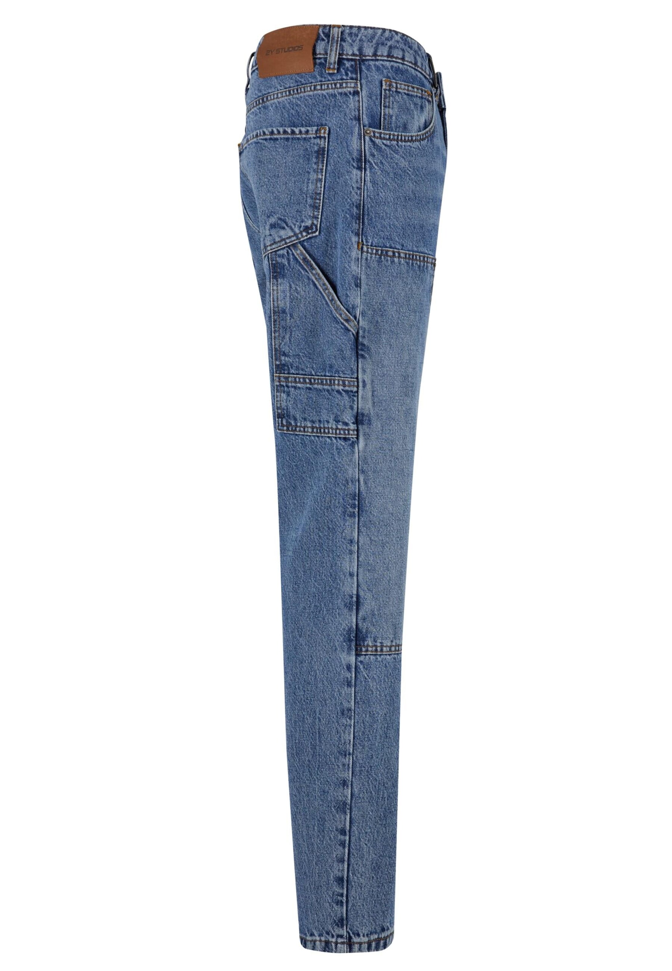 Loosefit Jeans cargo 'Haldor' 2Y Studios en bleu