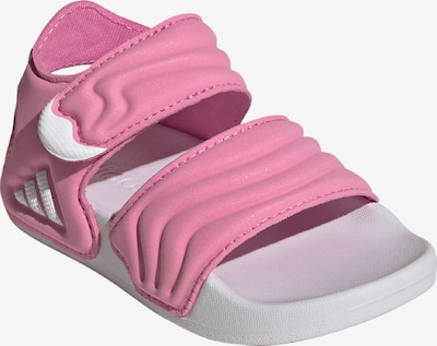 19 dydžio Sandalai / maudymosi batai 'ADILETTE' iš ADIDAS SPORTSWEAR, spalva – šviesiai rožinė / balta, Prekių apžvalga