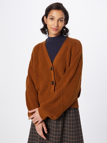 LOVJOI Strickjacke 'ANTOINETT' in Orange: predná strana