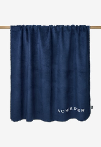 SCHIESSER Kuscheldecke 'Klara' in Blau