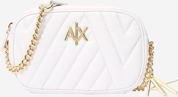 ARMANI EXCHANGE Crossbody Bag in White: front